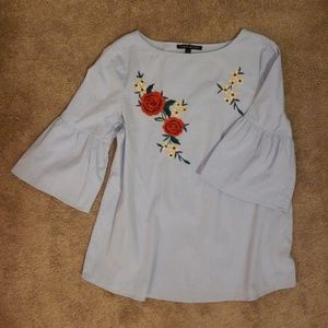 Light blue blouse